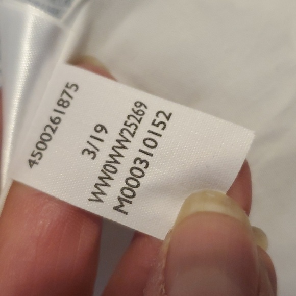 Tommy Hilfiger Fitted White Dress Shirt SZ 10 - Picture 9 of 9